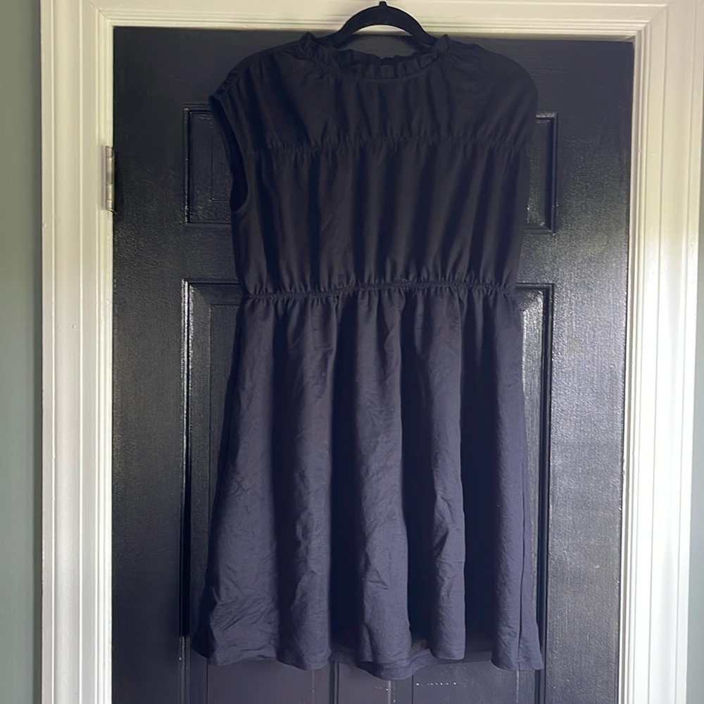 Black ruffle dress
